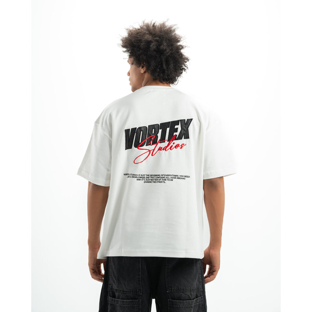 White vortex studios t-shirt