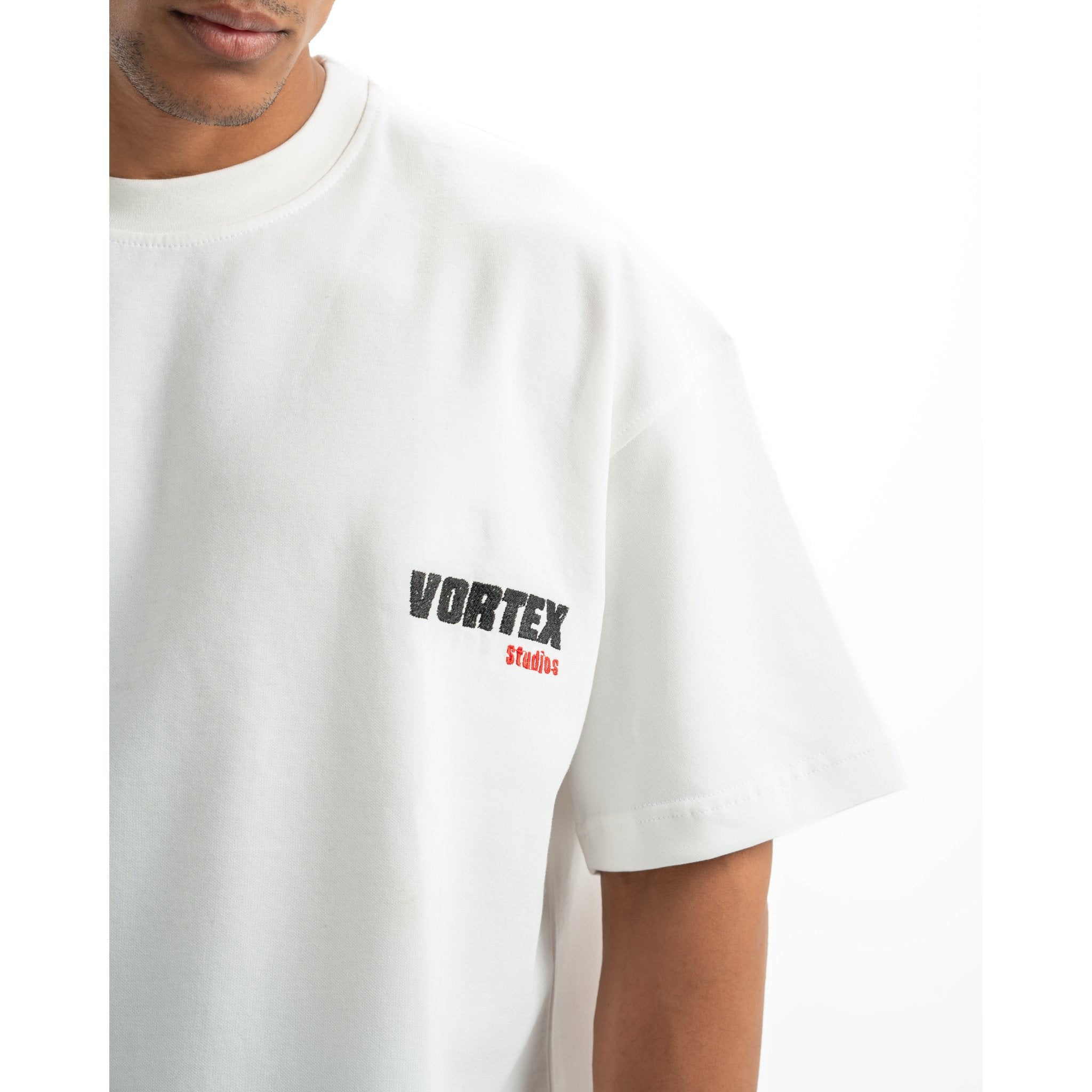 White vortex studios t-shirt