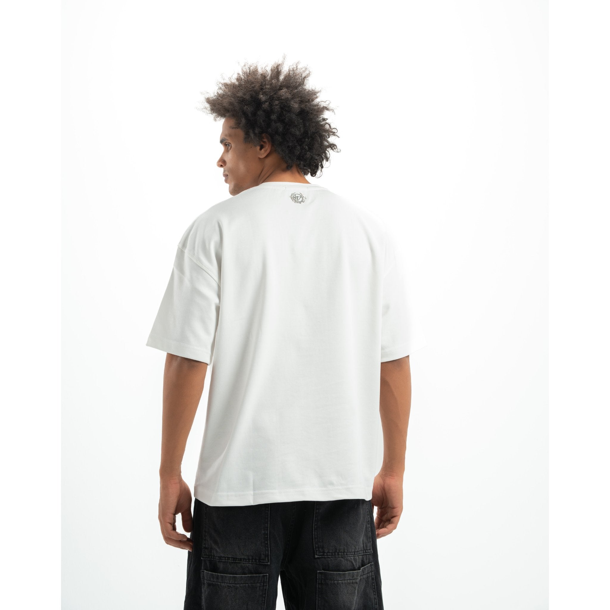 White vortex army t-shirt