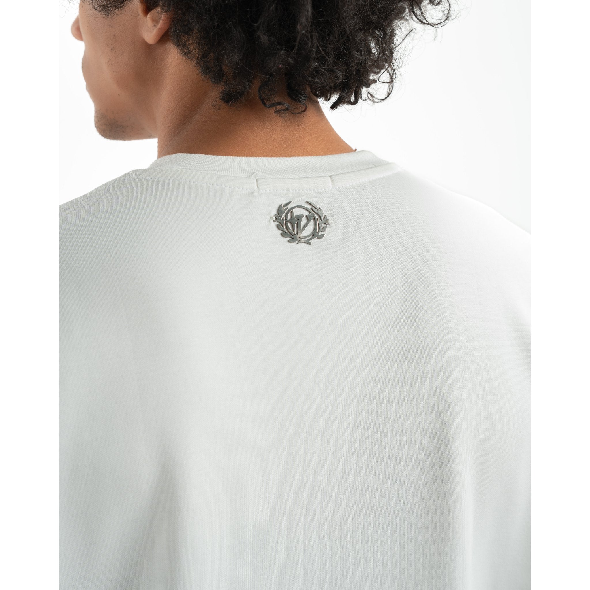 White vortex army t-shirt