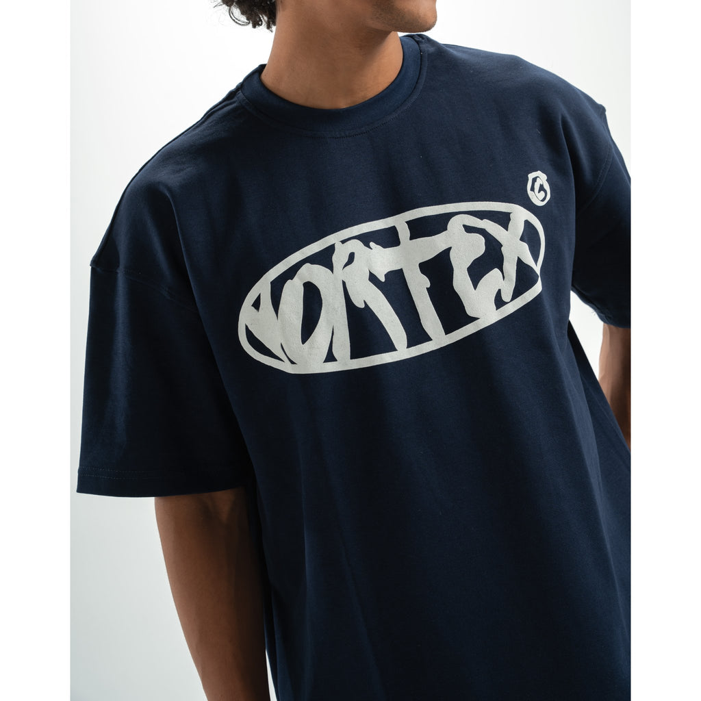 Navy vortex t-shirt