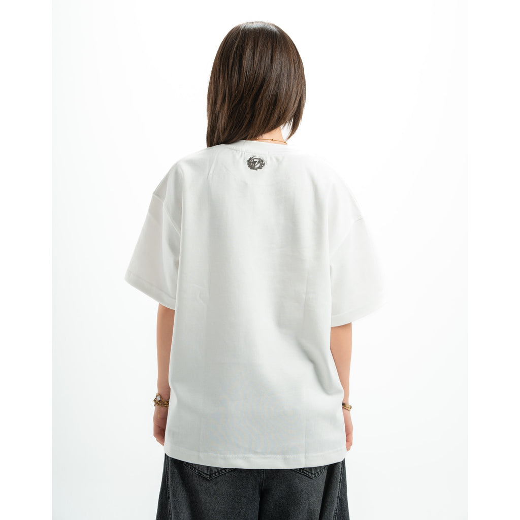 White vortex army t-shirt