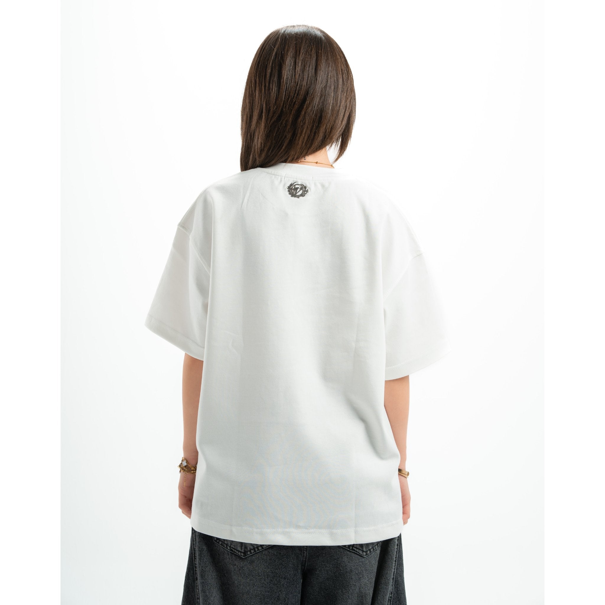 White vortex army t-shirt