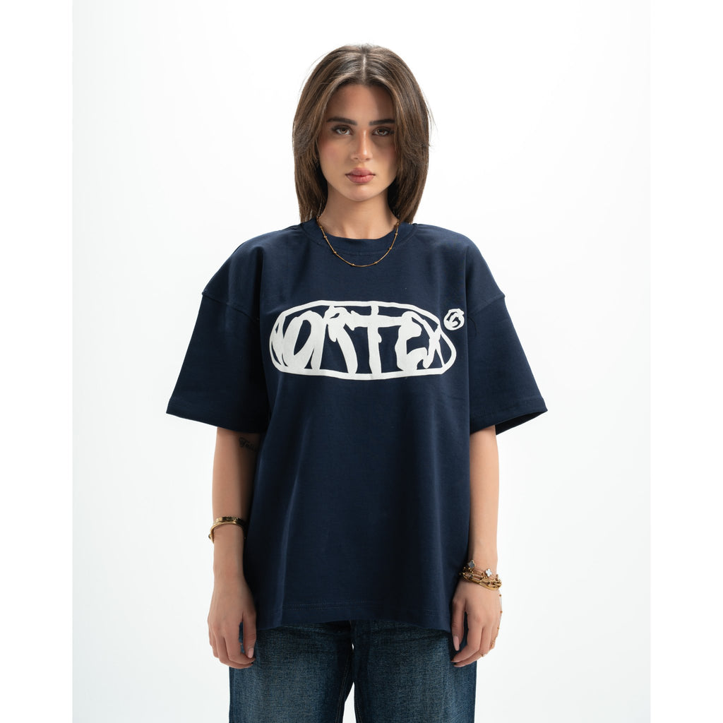 Navy vortex t-shirt