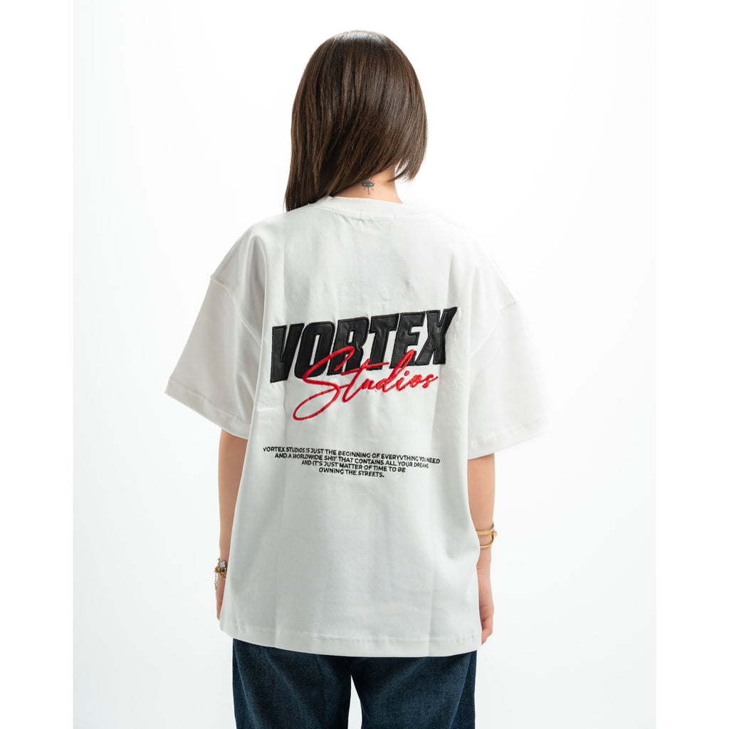 White vortex studios t-shirt